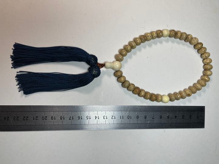 数珠 星月菩提腕珠 マンモス隔珠 サイズ：主玉1.2cm そ