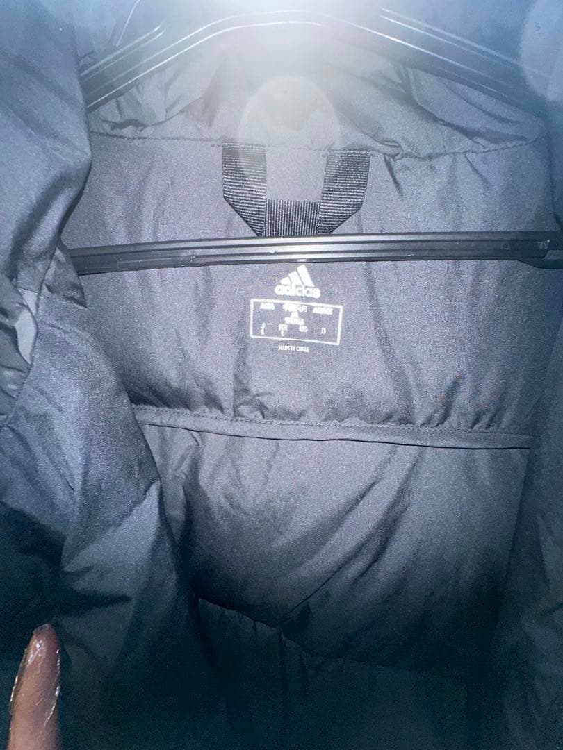 adidas ブラック ベンチコート Lサイズ