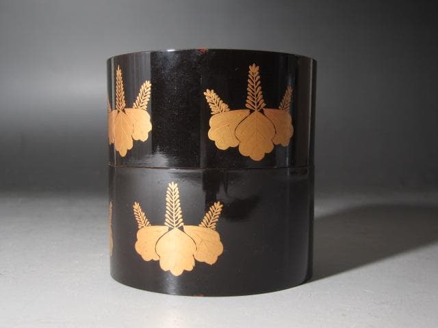 ★　中村宗哲　桐蒔絵　中次　裏千家　十一代　玄々斎の花押がございます★x491