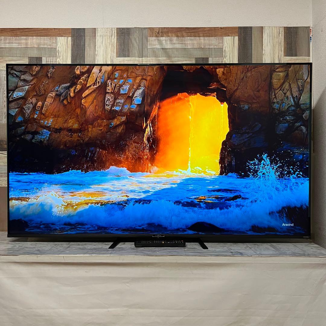 即日受渡❣️全国送料込アイリスオーヤマ65型4K液晶テレビベゼルレスWチューナー