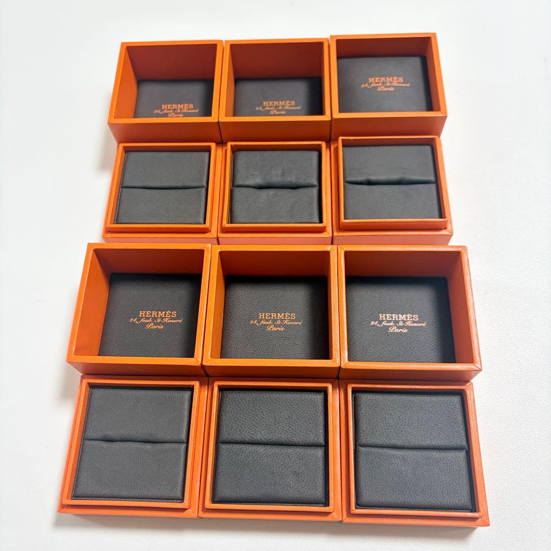 エルメス　リングケース　空箱　6点セット　レザー調　指輪入れ