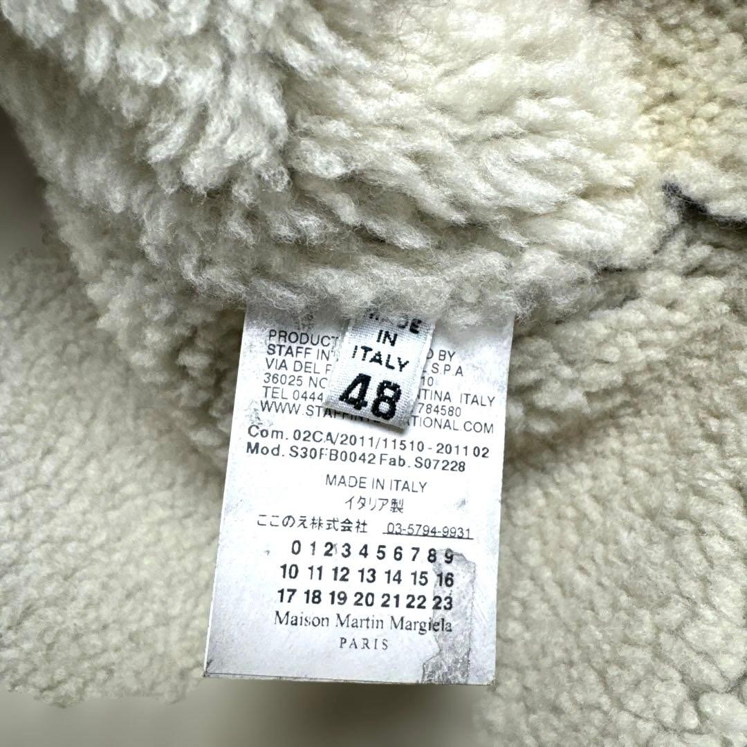 希少 本人期 Maison Margiela 初期 ムートンベスト黒 ブラック