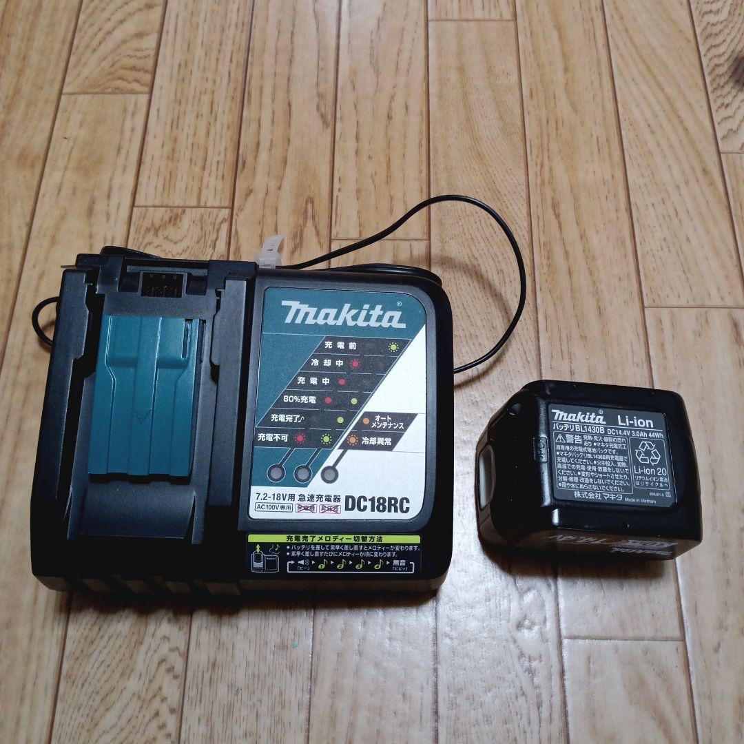 マキタ14.4V充電式クリーナCL140FD 純正バッテリ、充電器、サイクロン付