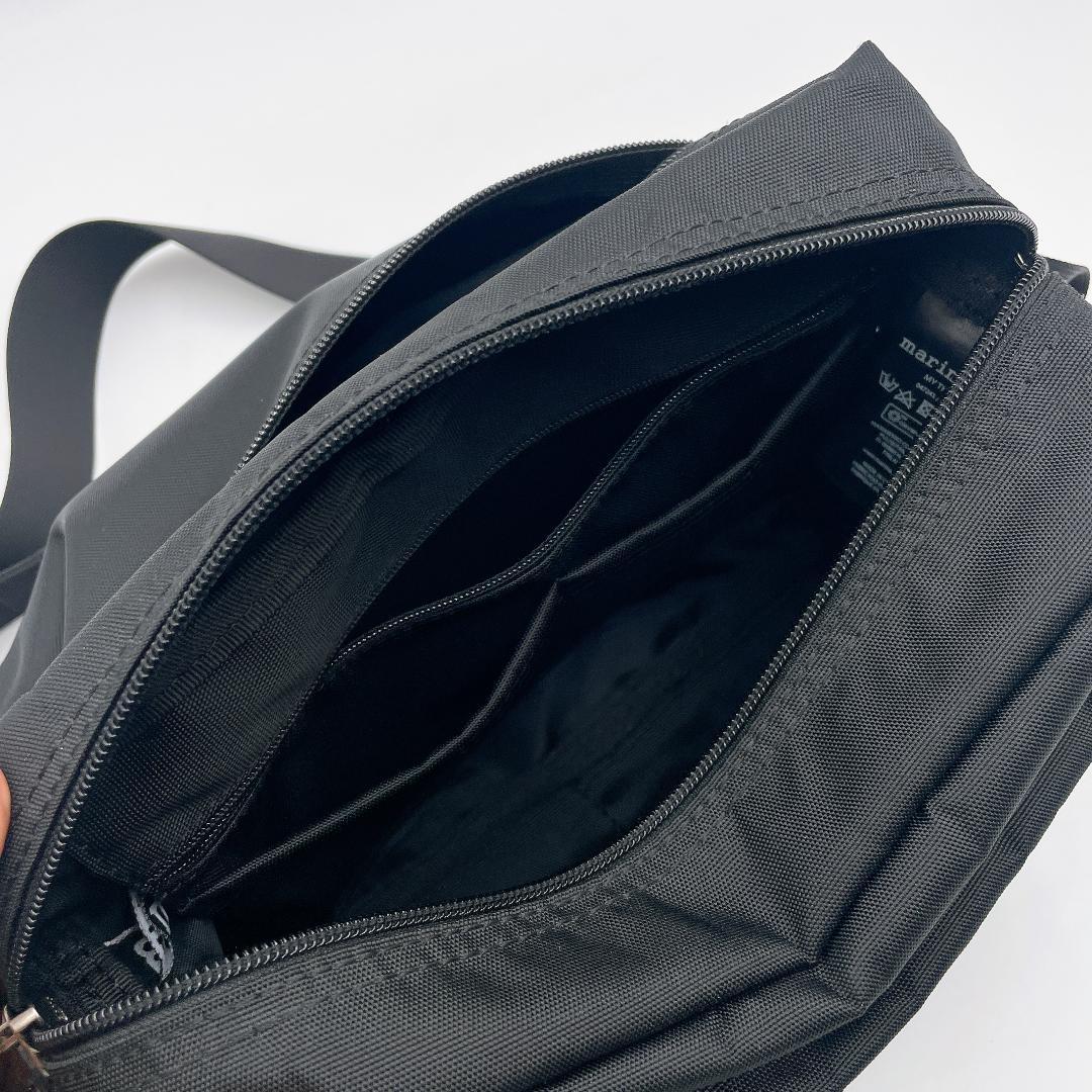 美品 マリメッコ MY THINGS ショルダーバッグ ブラック f456