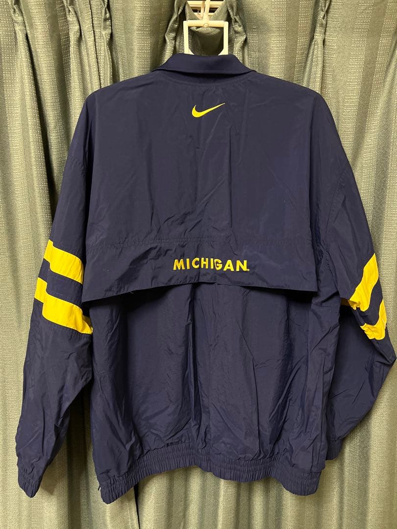 Nike ミシガン大 Michigan ハーフジップ ナイロンジャケット
