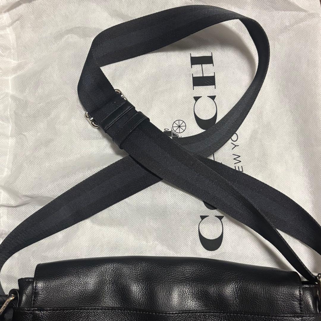 COACH ショルダーバッグ レザーバッグ 黒