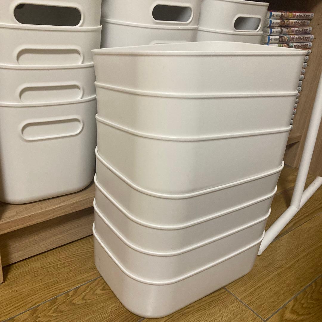 無印良品 やわらかポリエチレンケース・ハーフ・中 小22個セット 蓋付き