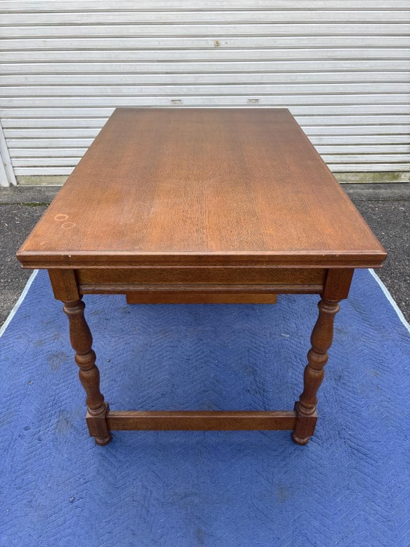 カリモク★デスク★片袖机★書斎机★アンティーク調★KARIMOKU