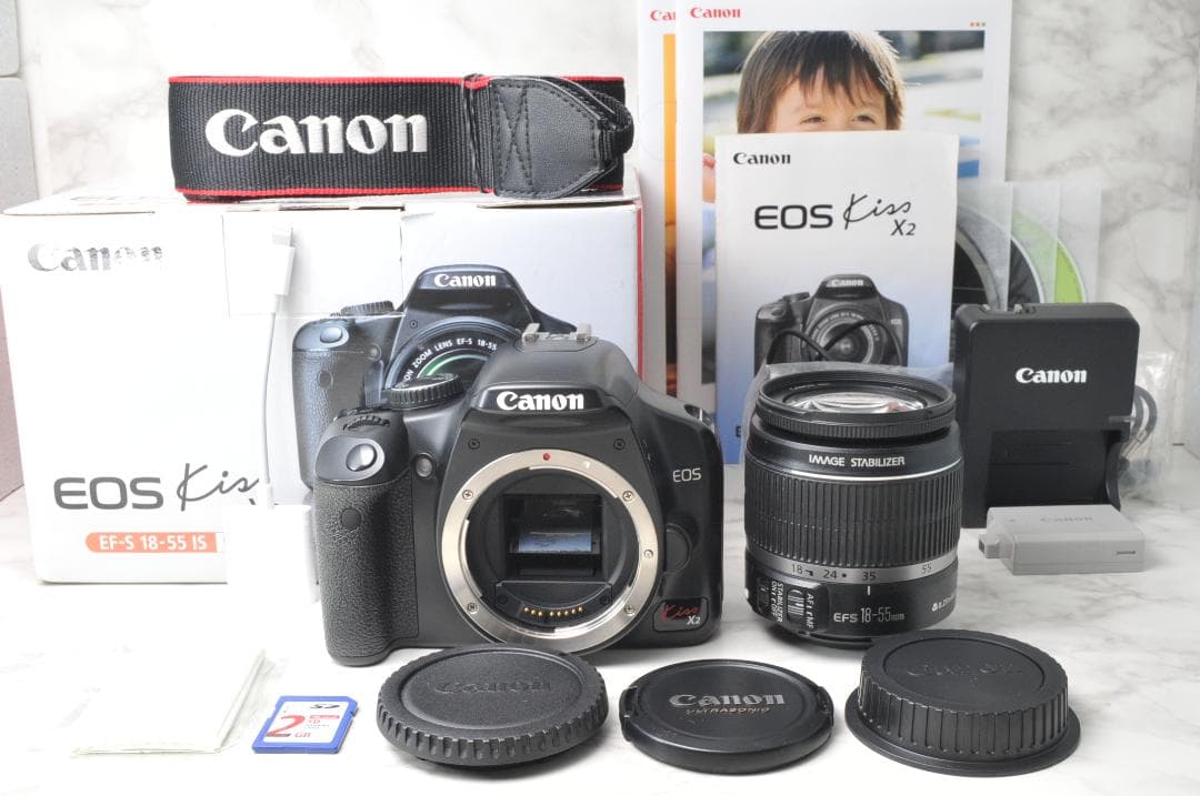 Canon EOS Kiss X2⭐️新品級のショット数❣️スマホ転送 一眼レフ
