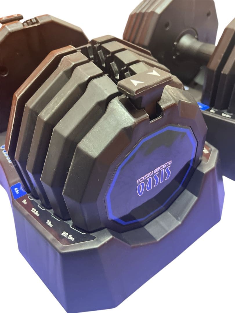 東急スポーツオアシス アジャスタブル ダンベル 22.5kg 可変式 1/2