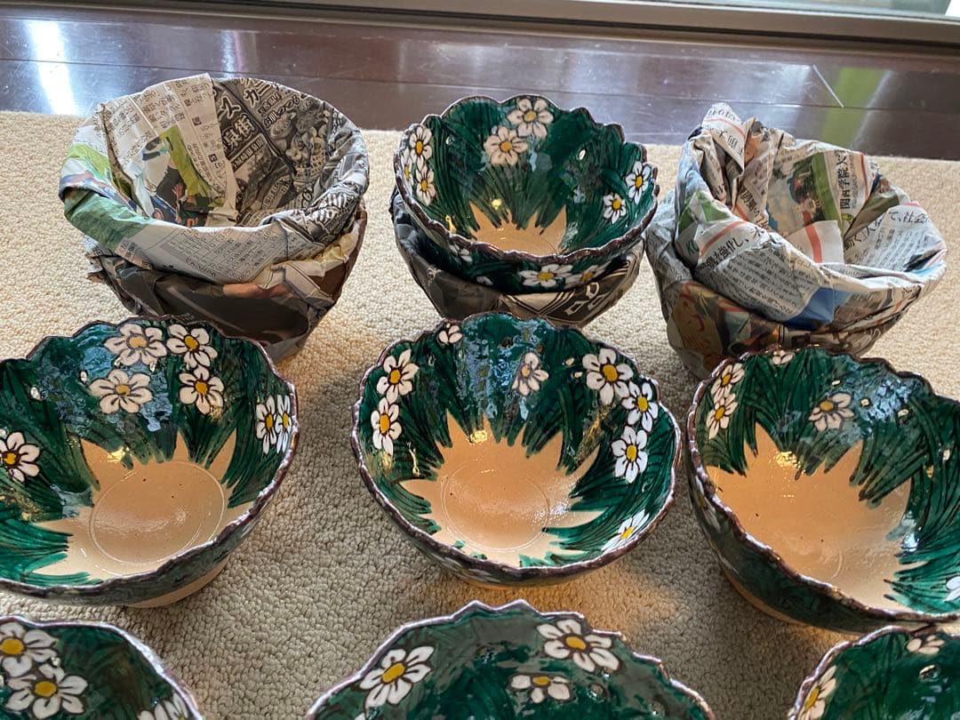 乾山写　水仙向付15客　清水焼 チロンマ