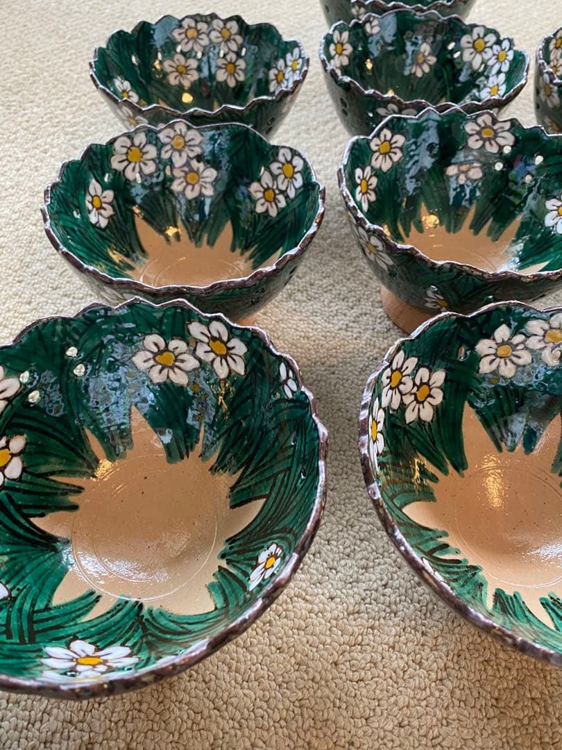 乾山写　水仙向付15客　清水焼 チロンマ