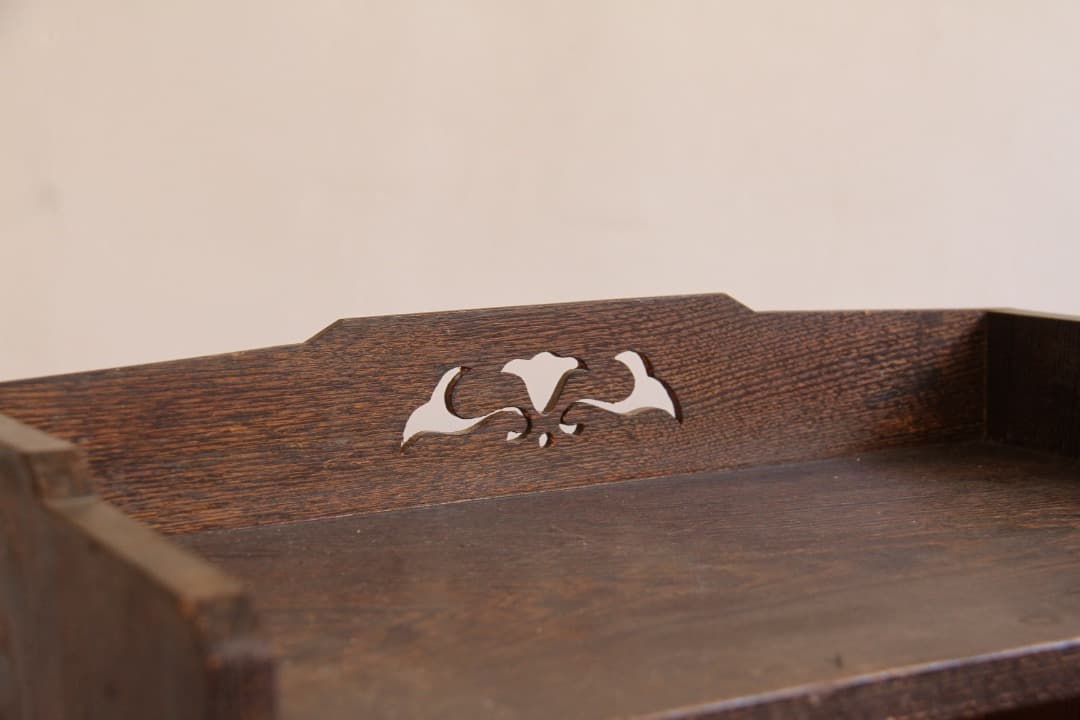 棚　2段　引き出し　木製　収納棚　古道具　古家具　ビンテージ　アンティーク