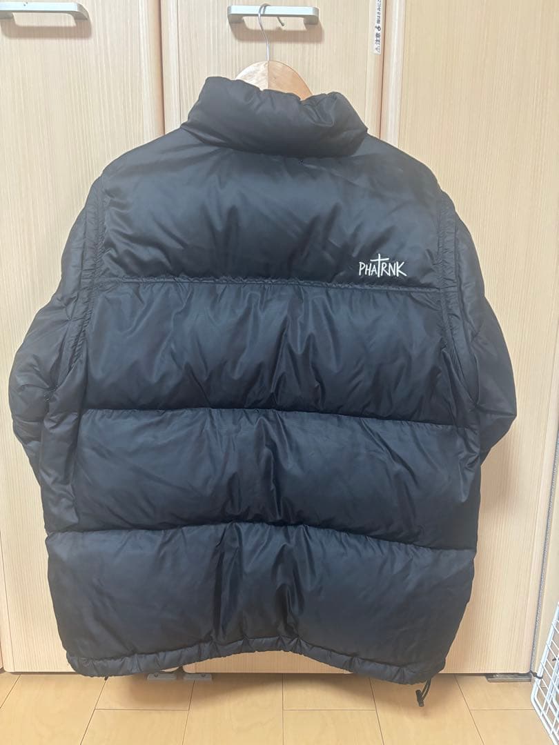 美品 PHATRNK ファットランク ダウンジャケット 2way XL 黒.