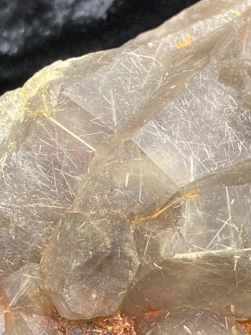 ゴールドルチル スモーキーゴールドルチルクォーツ 原石 クラスター 天然石