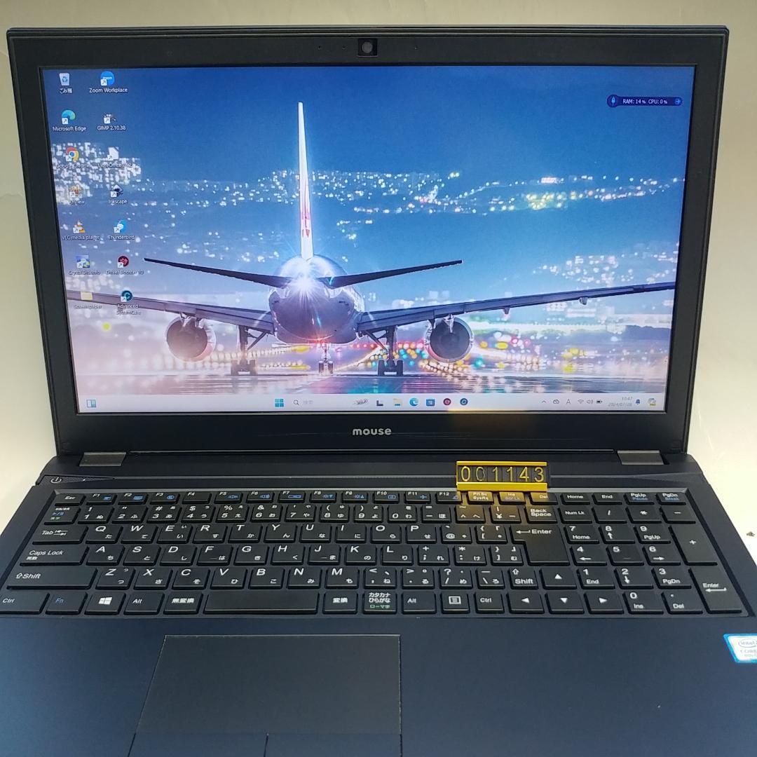 整備済 マウス MB-N520 15㌅ i7 8世代 32GB SSD476GB