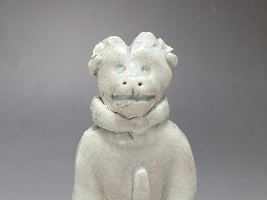 白磁 十二支 干支 動物像 12匹 揃い 宋元時代 高さ約14~16.9cm