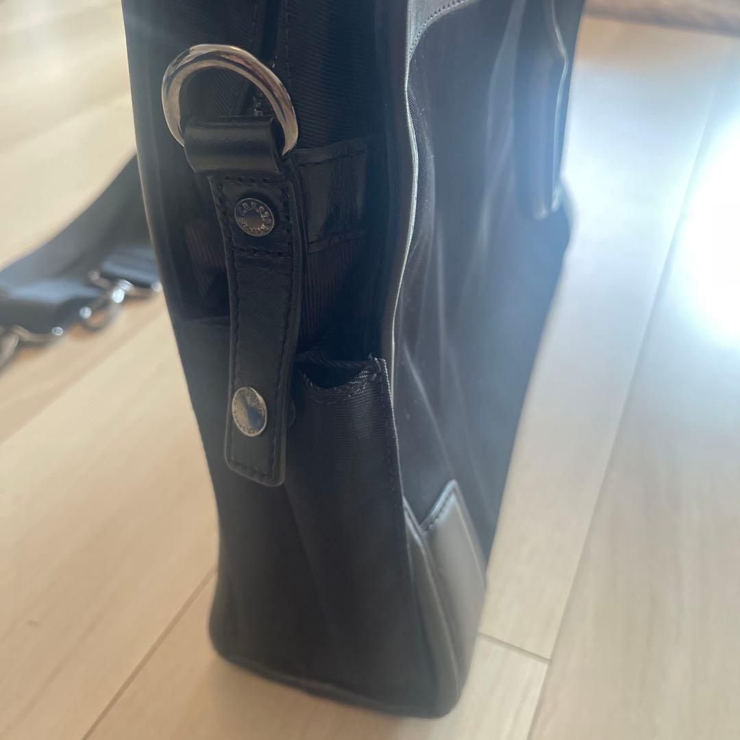 【美品】Burberry BLACK LABELビジネスバッグ 黒 ショルダー有