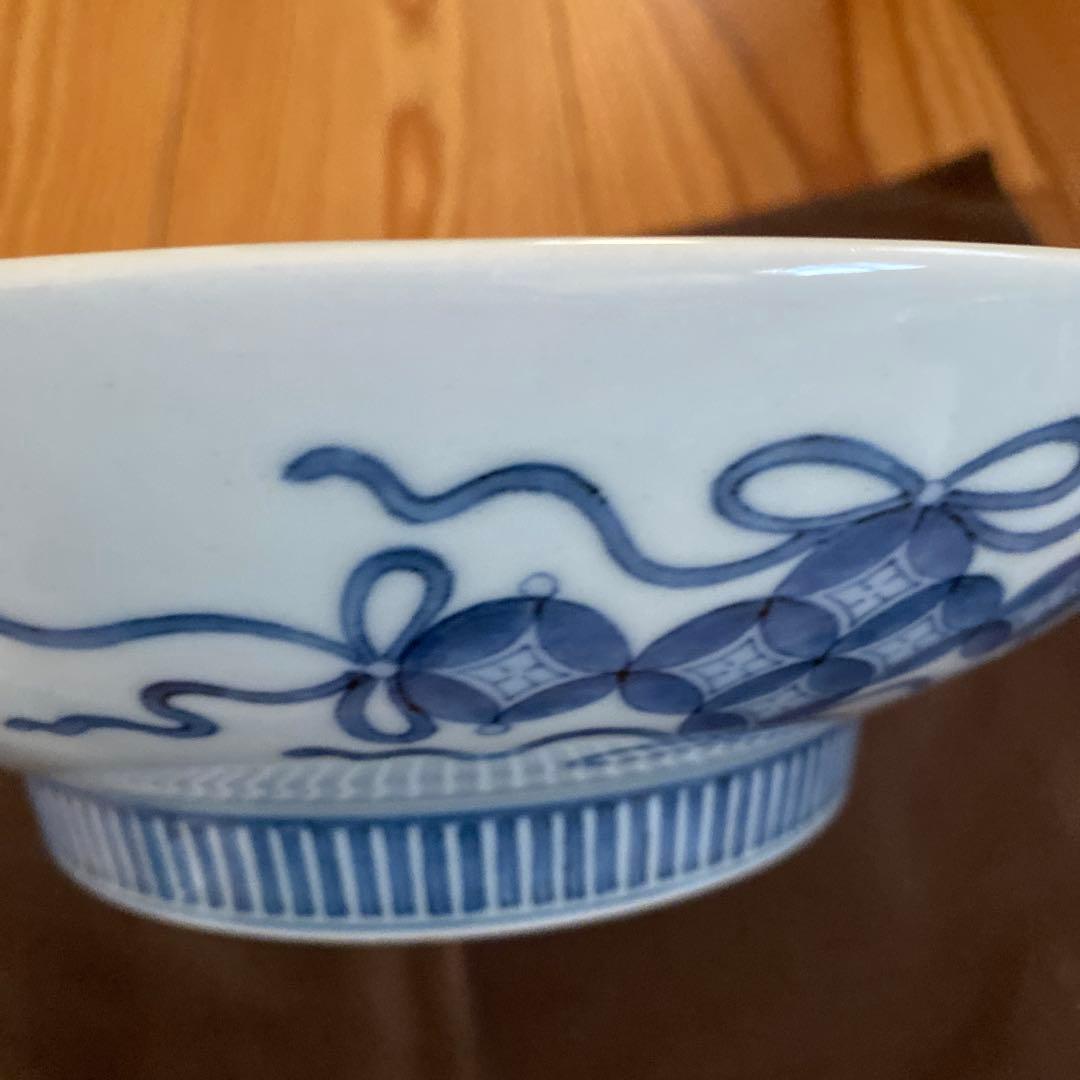 骨董 色鍋島 壺模様 大皿 約28cm