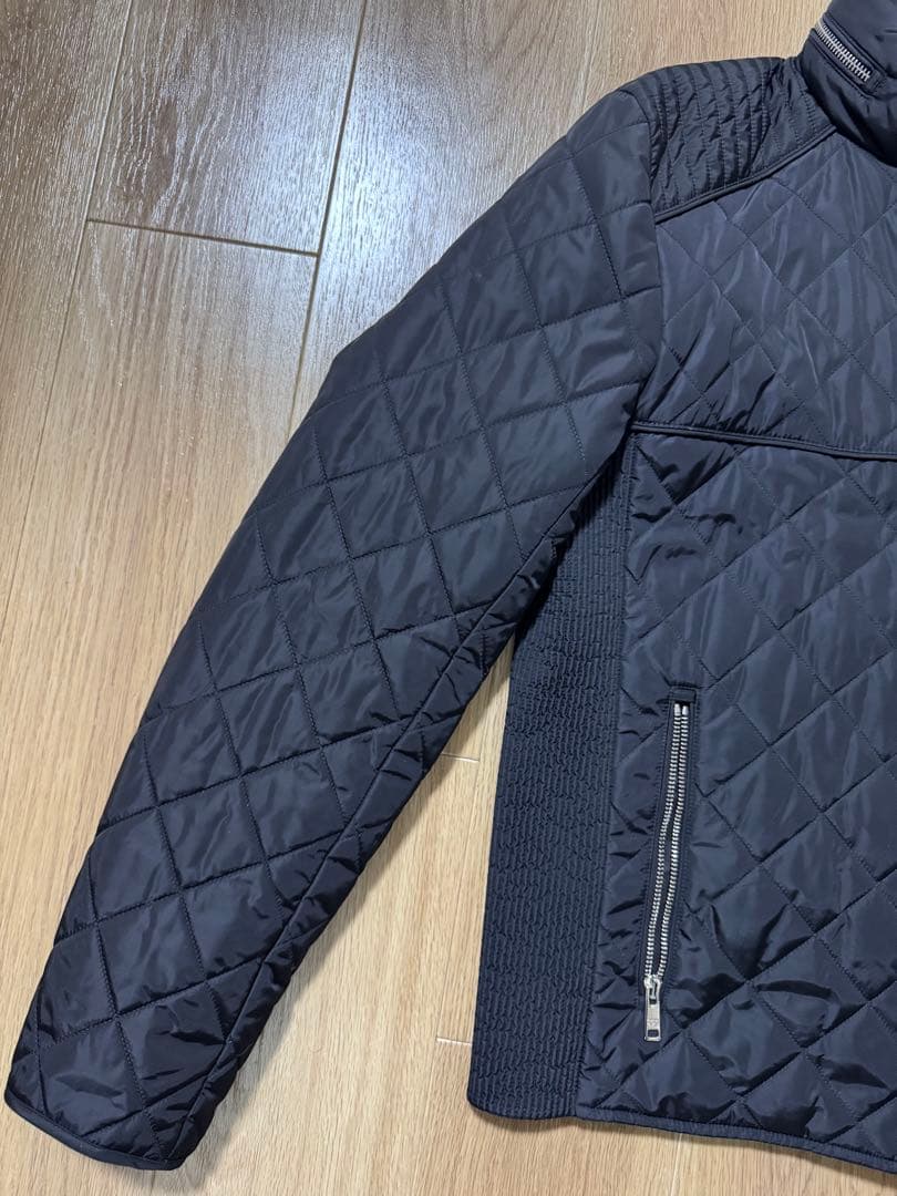 【極美品】PRADA ブラック キルティング ダウンジャケットブラックプラダ50