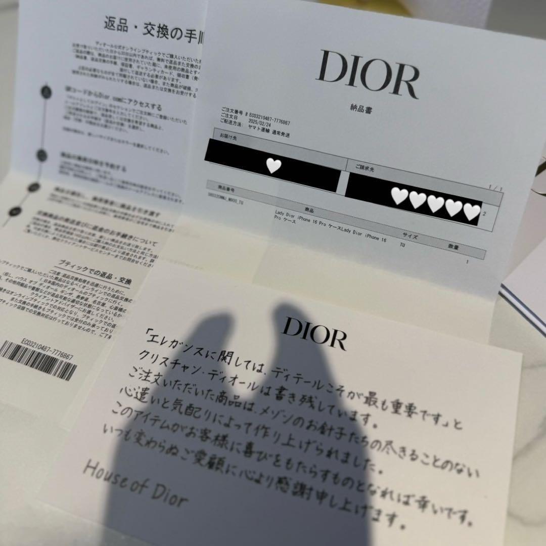 ✨美品✨週末限定‼️Lady Dior iPhone 16pro ケース