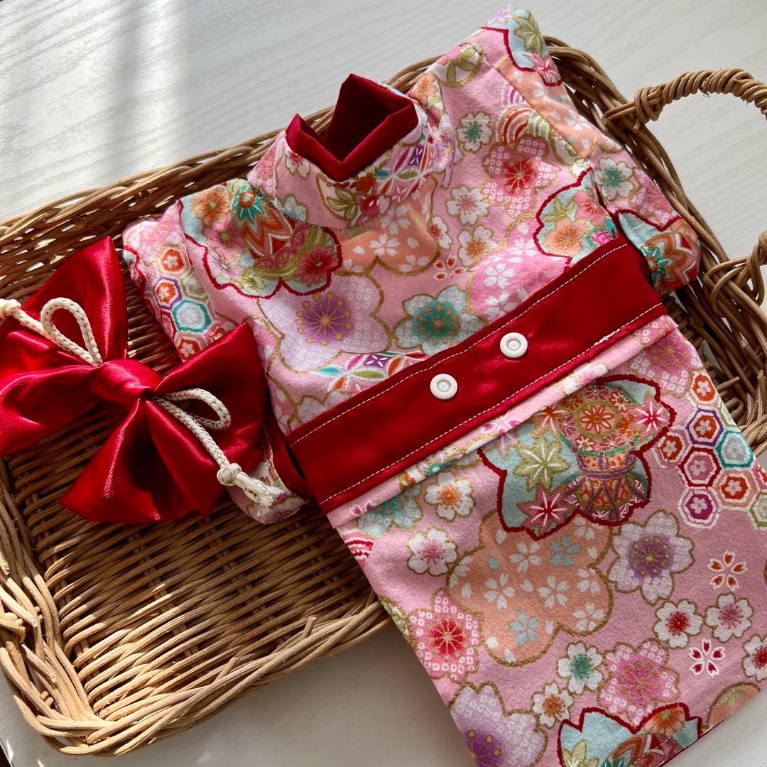 10/9【 Sakura様オーダー 】犬服　着物　振袖