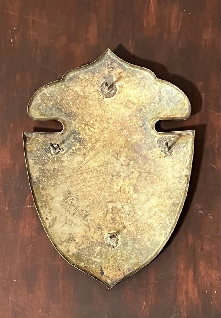 【超珍品】ビンテージ金属製オブジェ（鵬程萬里、承徳県承徳街公立文廟国民優級学校）