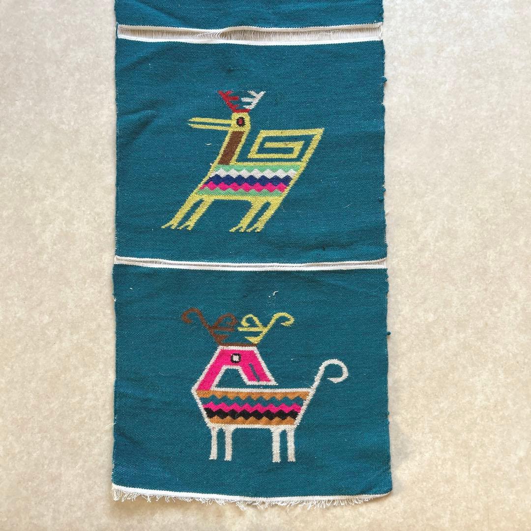 4連ヴィンテージエクアドルラグ　AKIOS  INDUSTRIES