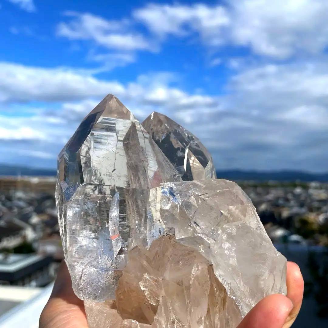 ヒマラヤ　水晶　カテドラル　天然石　原石　パワーストーン　ヒマラヤ　クォーツ