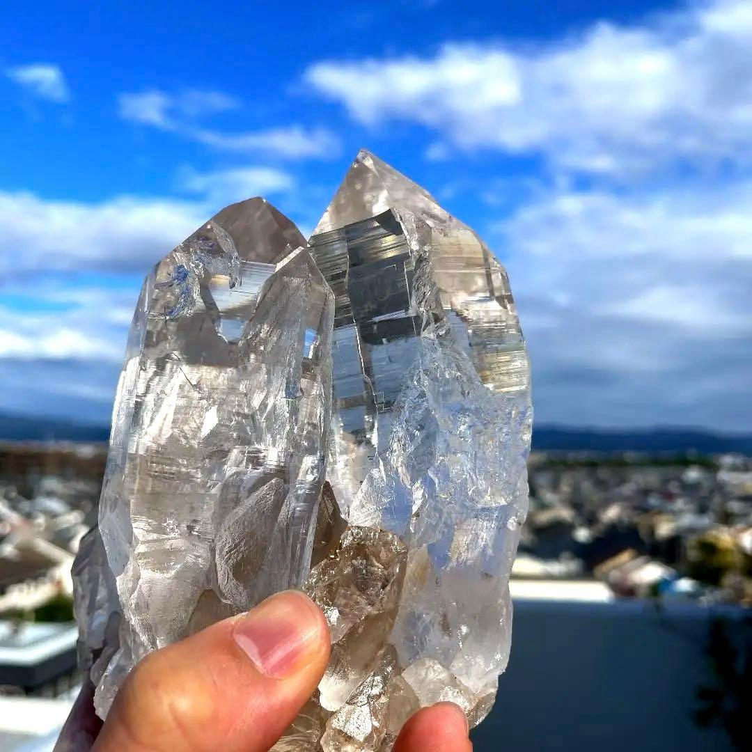 ヒマラヤ　水晶　カテドラル　天然石　原石　パワーストーン　ヒマラヤ　クォーツ