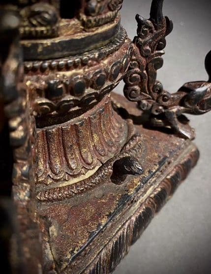 銅器 仏教 金仏舎利塔 古美術 コレクション品 銅製 工芸品 彫刻装飾品置物