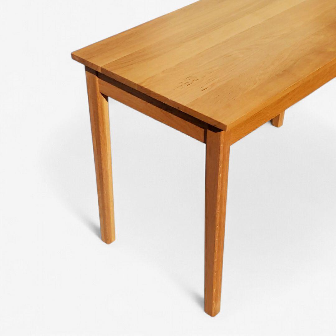 希少 廃盤 無印良品 無垢材デスク 引出付 オーク材 幅110cm 天然木