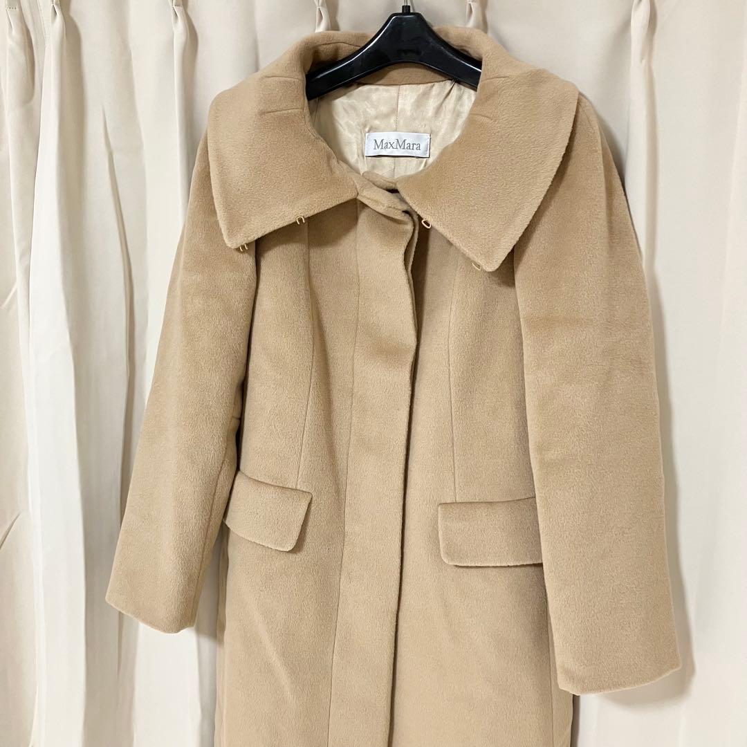 MaxMara マックスマーラ ウールコート カシミヤ入り 白タグ