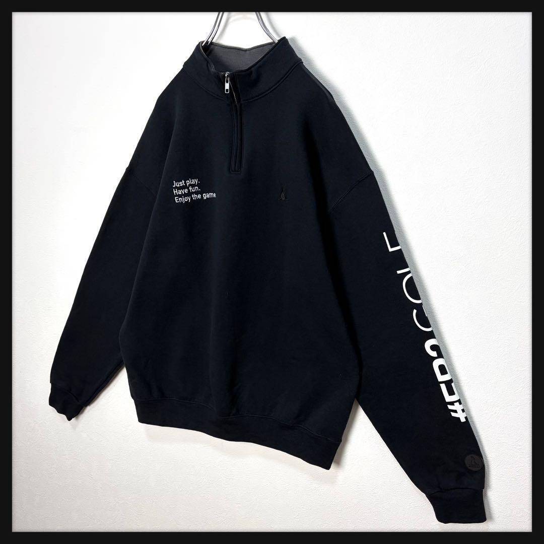 【美品】FR2 ゴルフ サークルロゴ ハーフジップスウェット 刺繍ロゴ 即完売品