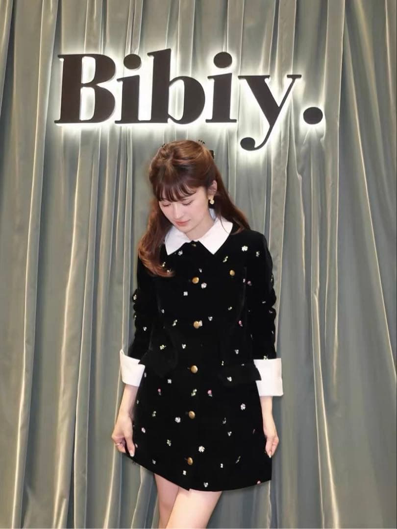 タグ付き新品 bibiy B. STARRY JACKET DRESS 刺繍