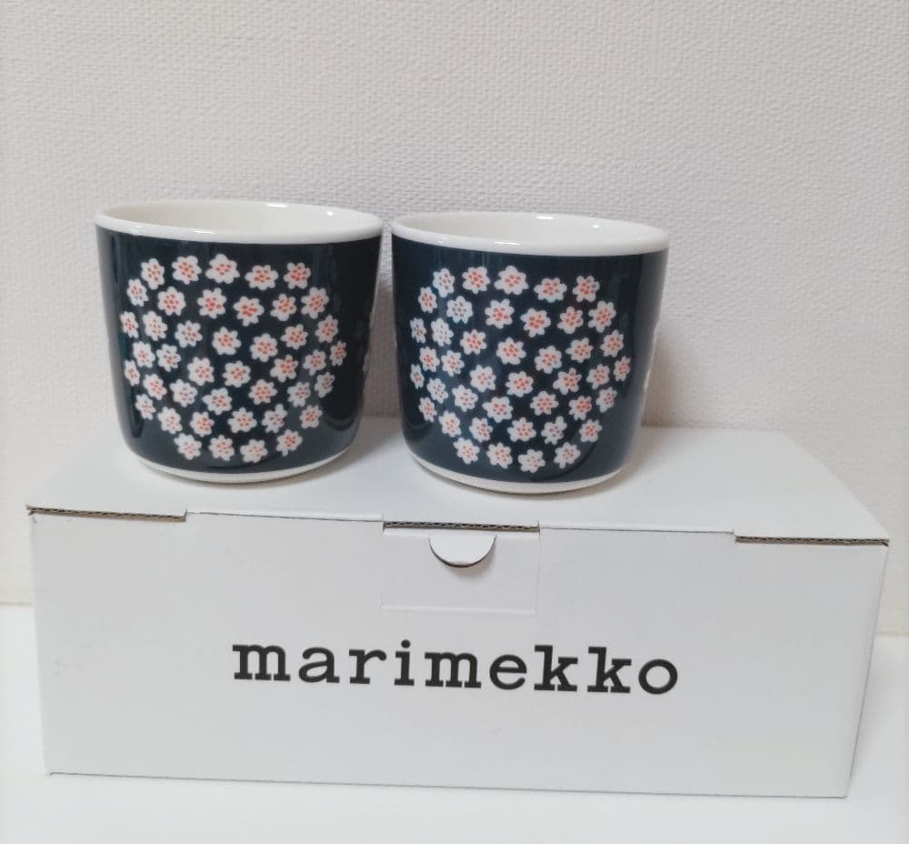 marimekko　マリメッコ　PUKETTI　プケッティ 廃盤品　ネイビー