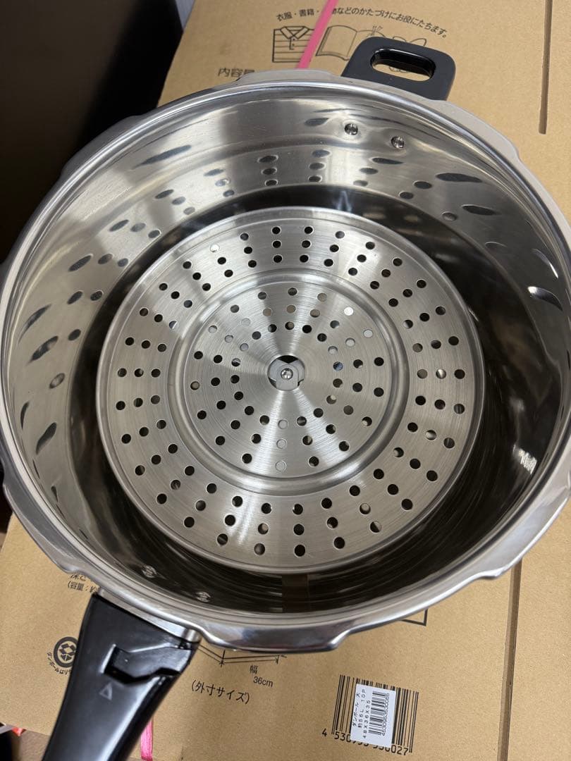 ステンレス製 圧力鍋 大容量 約8L AOYAGI CORPORATION