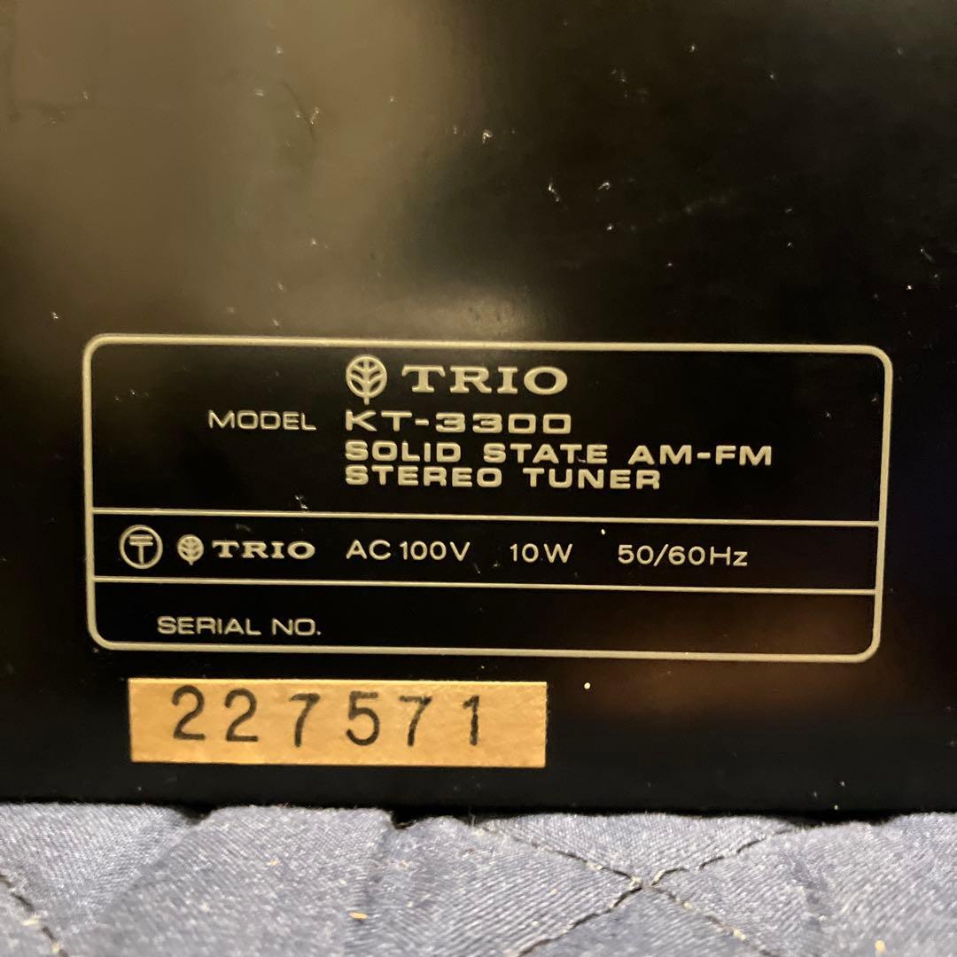 【3日間決算バーゲン】《完動品トリオ　KT3300 AM-FM ステレオチューナ