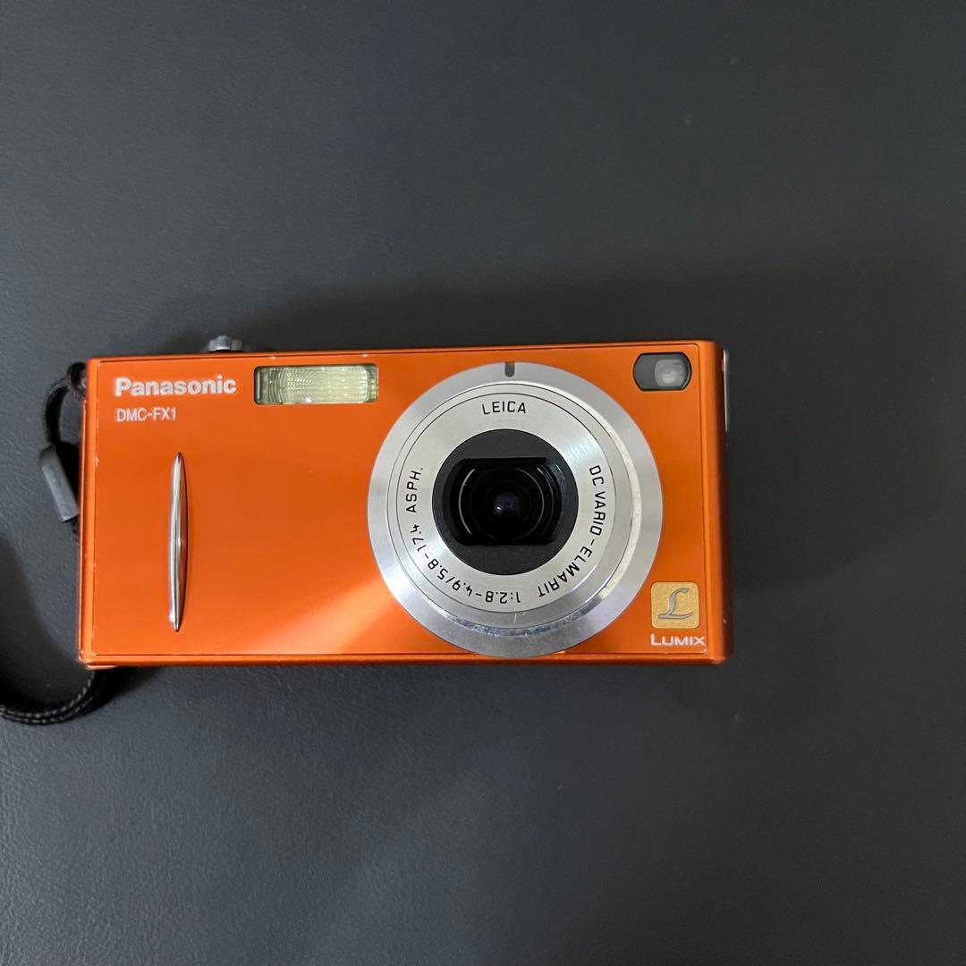 【動作確認済/極美品】Panasonic LUMIX DMC-FX1 オレンジ