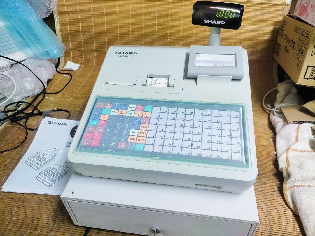 シャープレジスター　XE-A417　PC連携売上管理　最上位機種　390200