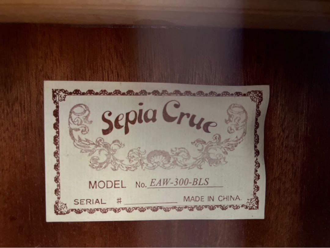 ᕱ⑅ᕱ♥ ＊Sepia Crue エレアコ EAW-300 セピアクルー