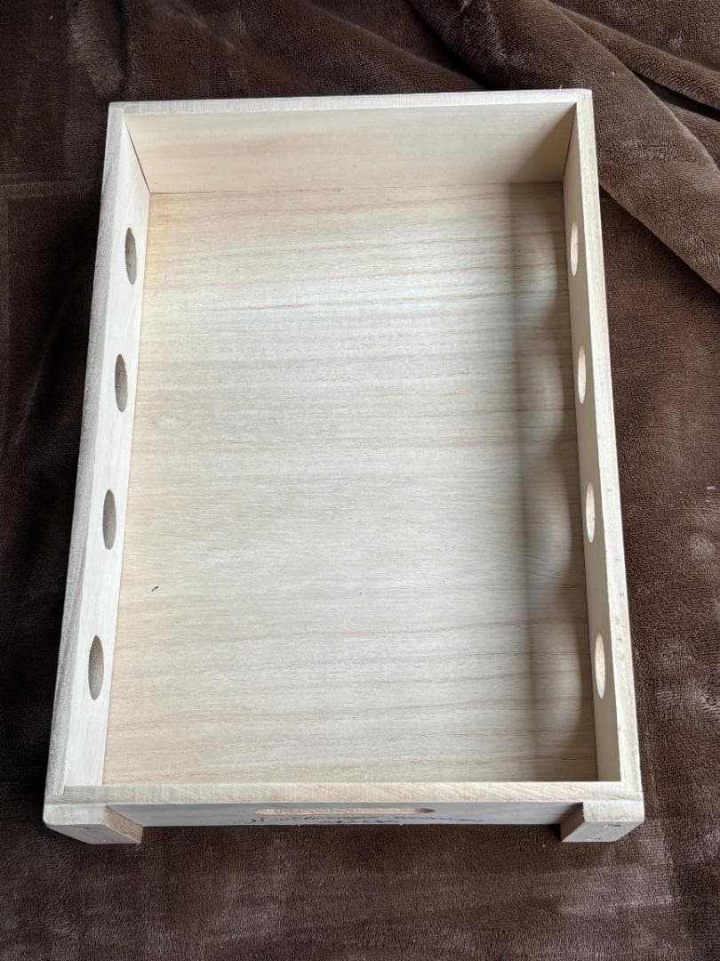 桐材 木製キャスター付き収納ラック 4段