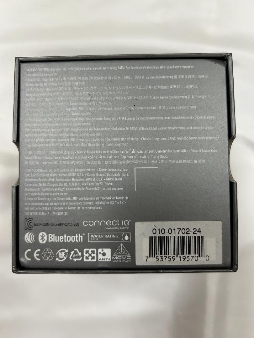 GARMIN Approach S60 GPSゴルフウォッチ　ホワイト