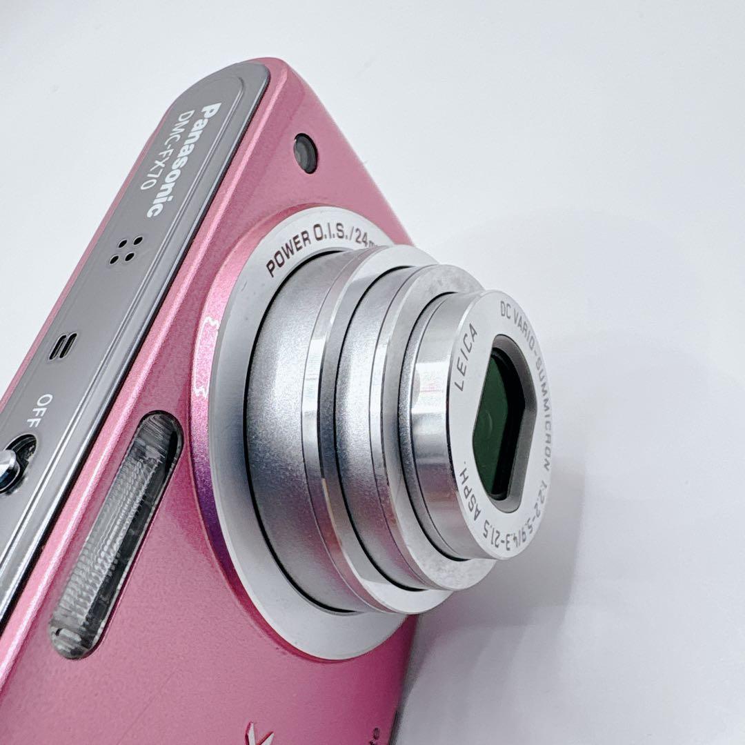 【動作品】Panasonic LUMIX DMC-FX70 ピンク デジカメ