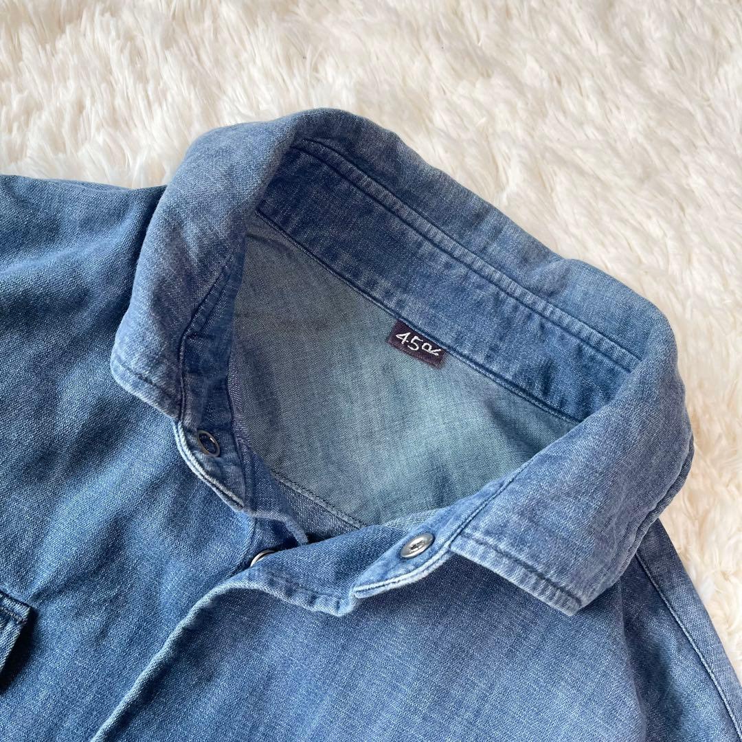 45R フォーティーファイブアール極美品 モンプチデニムの908イースタンシャツ