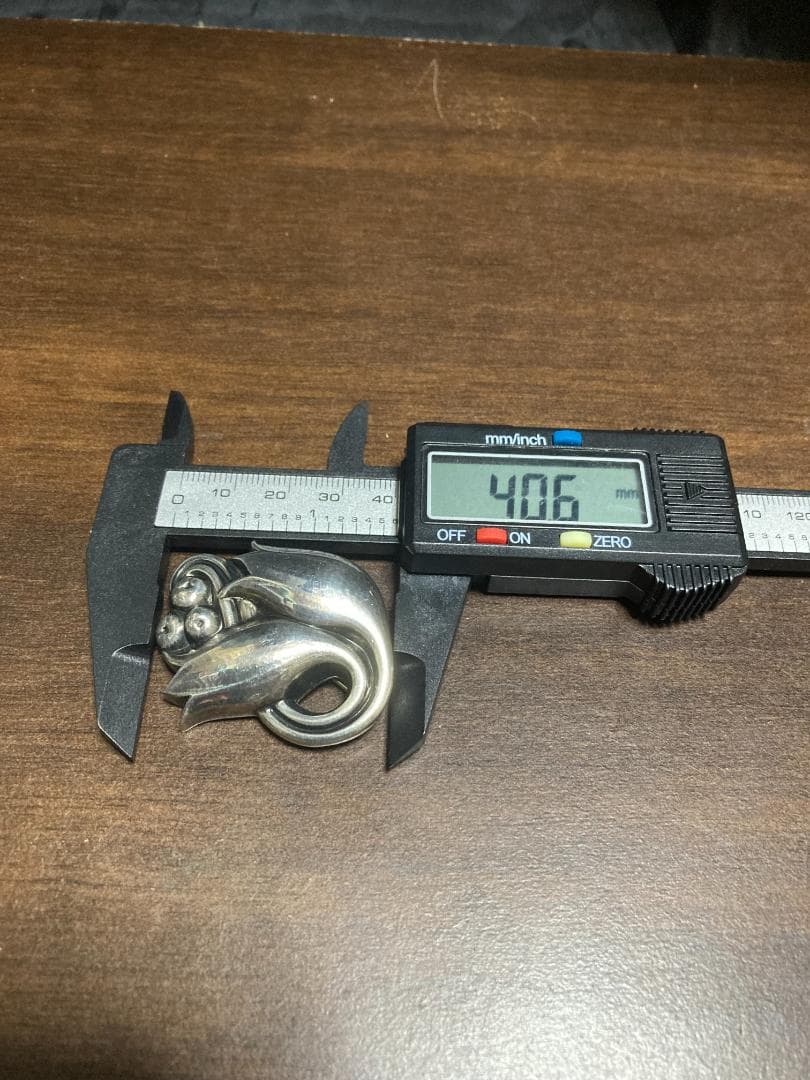 美品 ジョージジェンセン ブローチ スズラン 100C