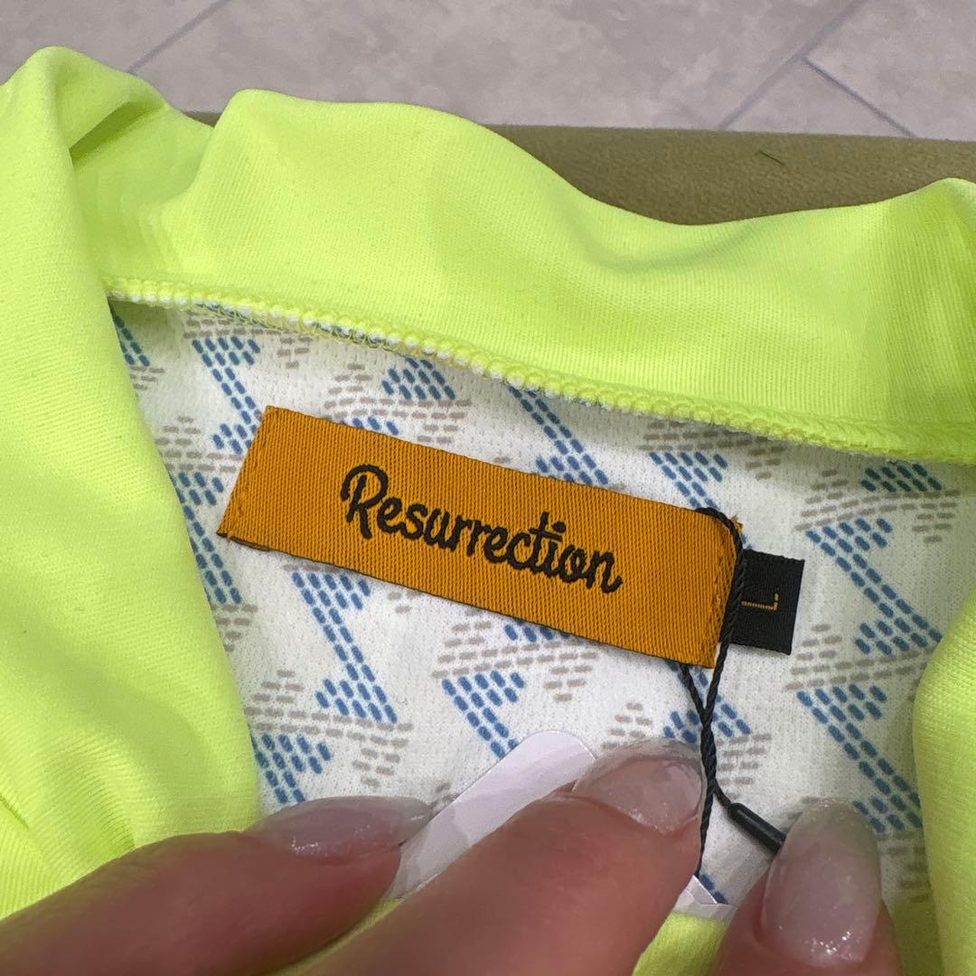 Resurrection JRロゴ 蛍光イエローシャツ