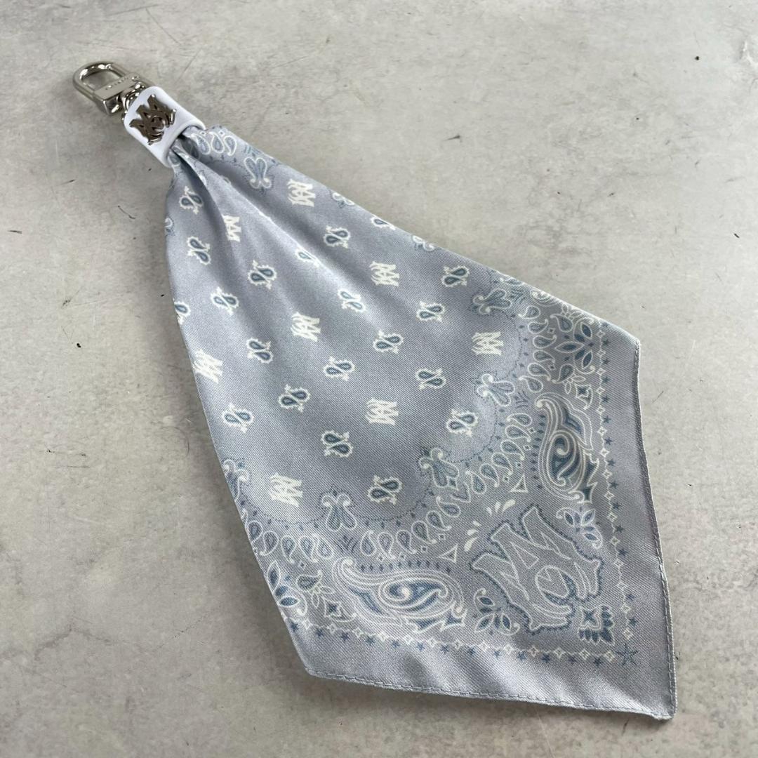 24ss 未使用　アミリ　MAロゴ　シルク　バンダナ　スカーフ　キーチェーン