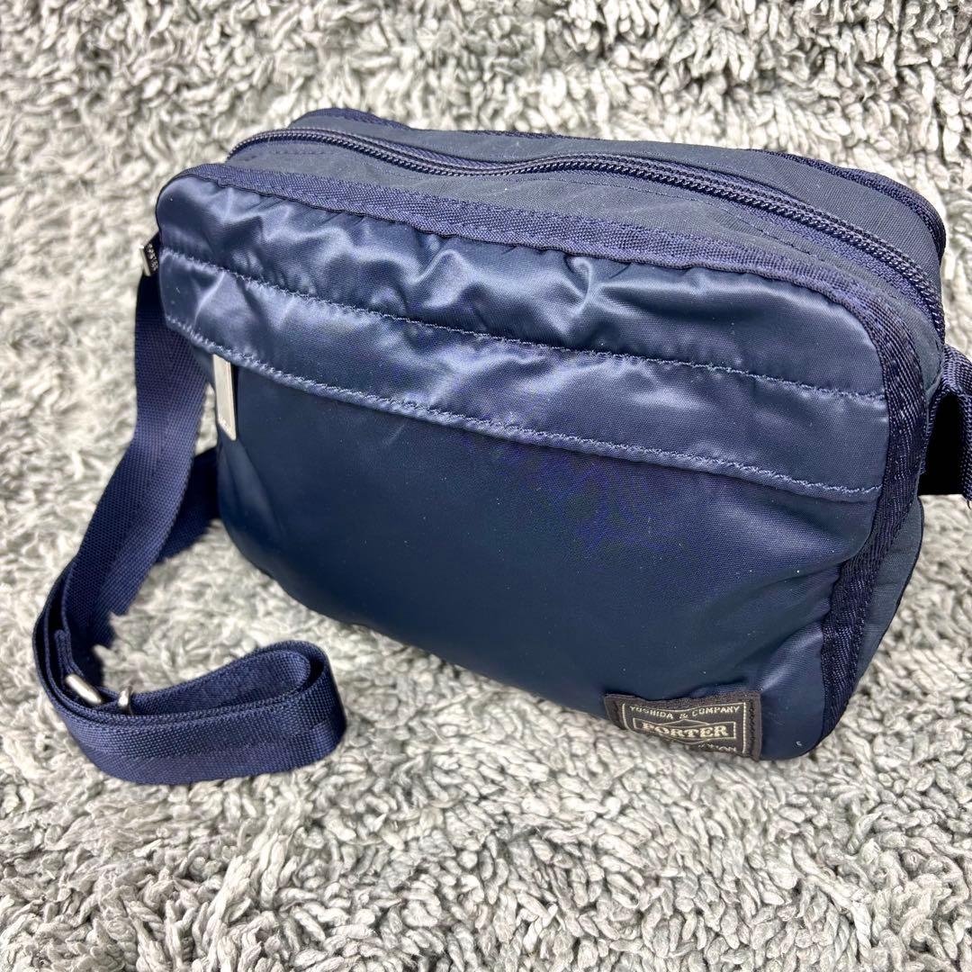 【未使用級】ポーター　吉田カバン　フレーム ショルダーバッグ　ネイビー