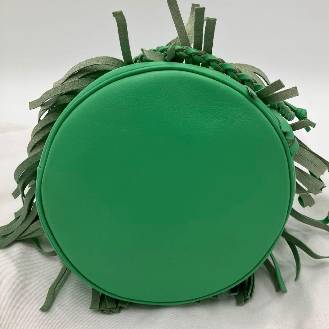 【美品】J&M DAVIDSON カーニバル ショルダーバッグ グリーン